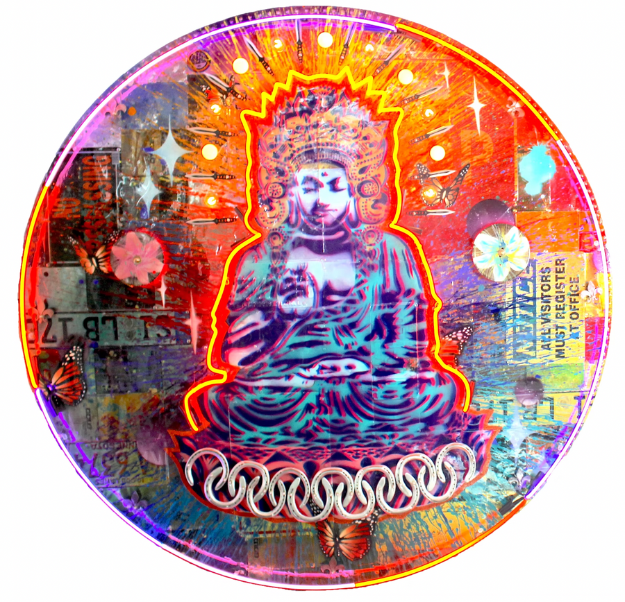 Peaceful Warrior - Rainbow Neon, Risk