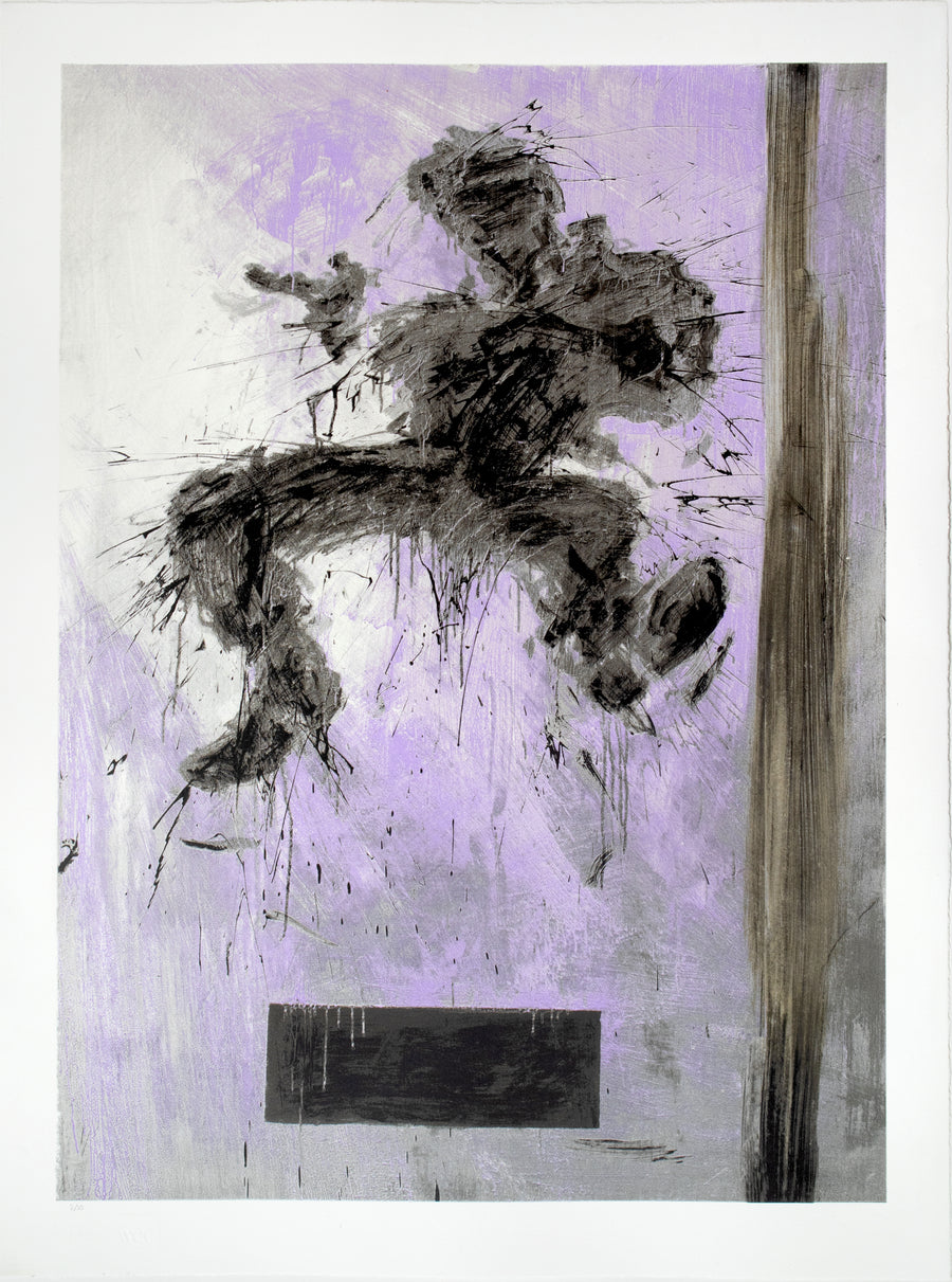 Jumping Shadow (after Jumping Shadow in Purple with Box, 2009), Richard Hambleton