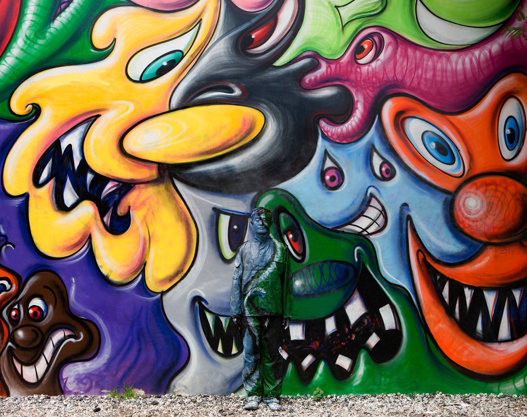 Hiding in New York No. 2 - Kenny Scharf Mural